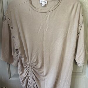 Tan Ruched Women's Top